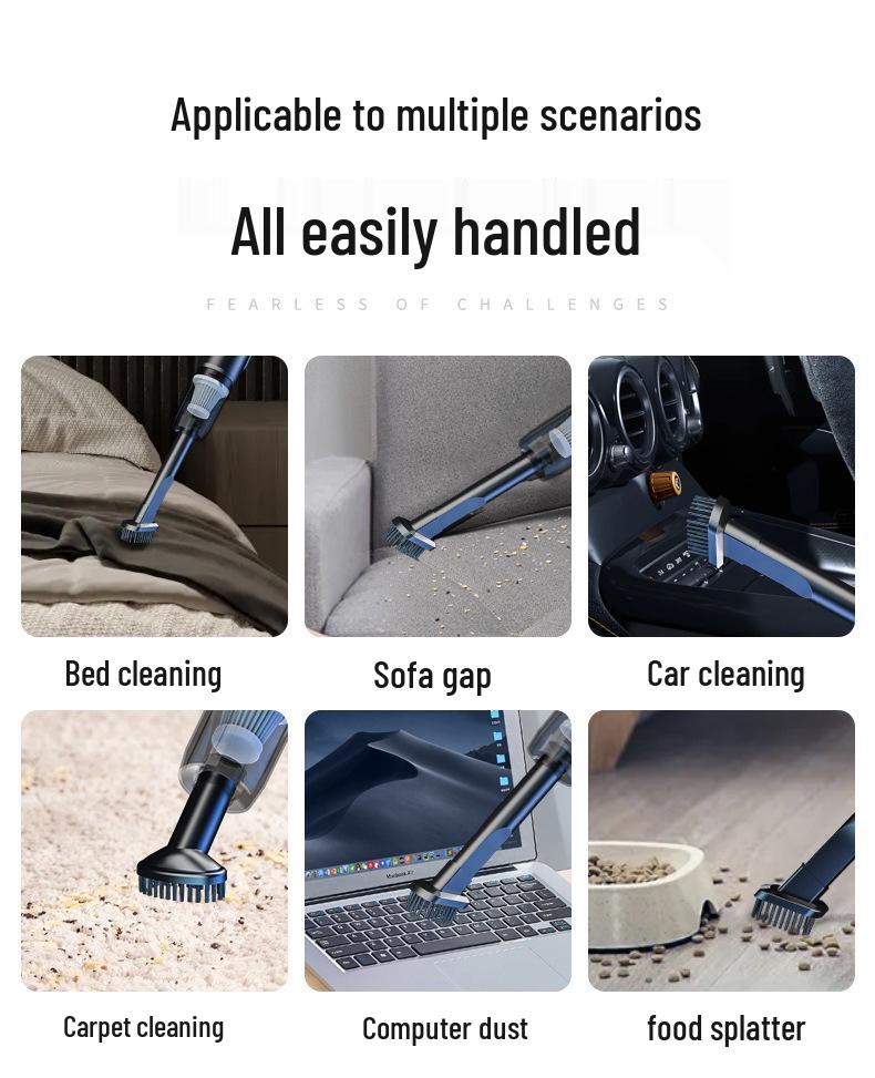 Wireless Rechargeable Car Vacuum Cleaner with Powerful Suction and Water Absorption