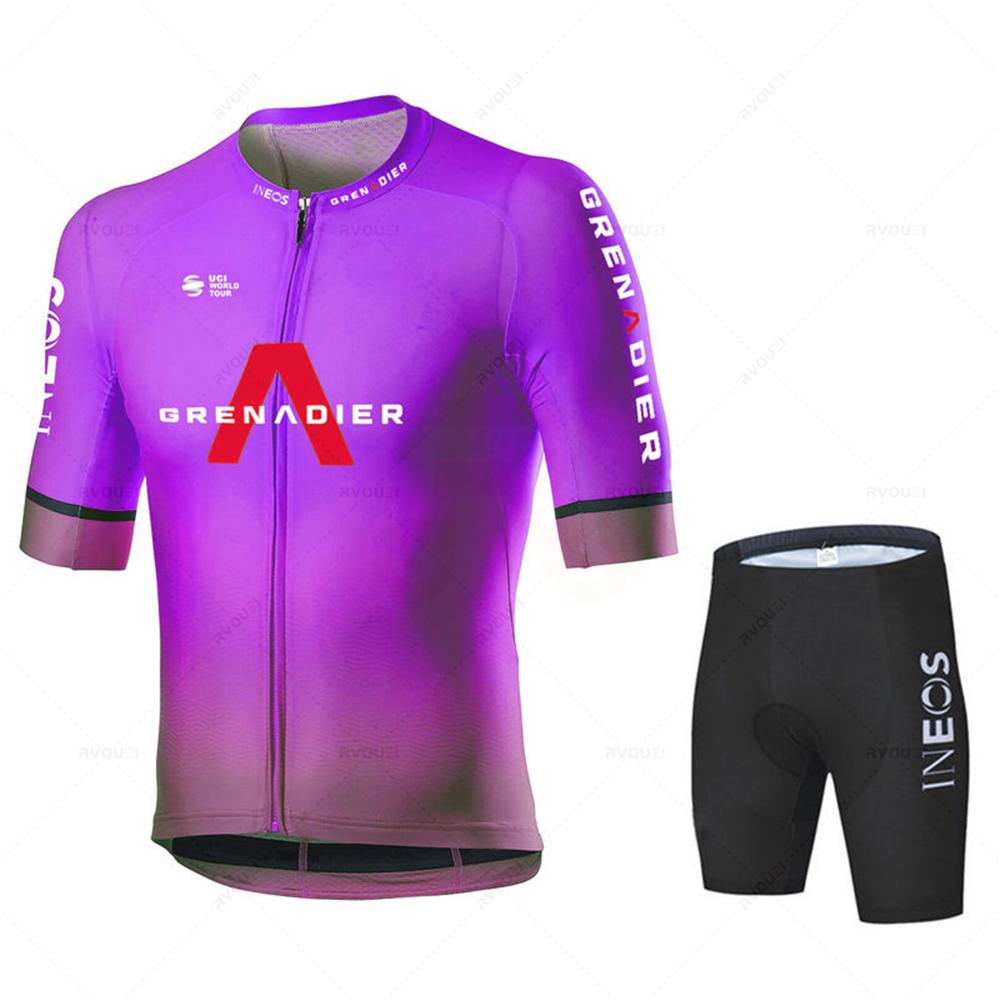 

2026 Ineos Grenadier Cycling Jersey Set Men Breathable Uniform Bike Clothing Quick Dry Bicycle Clothes Roupa Ciclismo Maillot Hombre 4XL