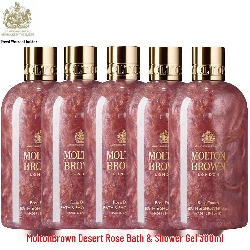 Molton Brown Desert Rose Bath & Shower Gel - 5 x 300ml