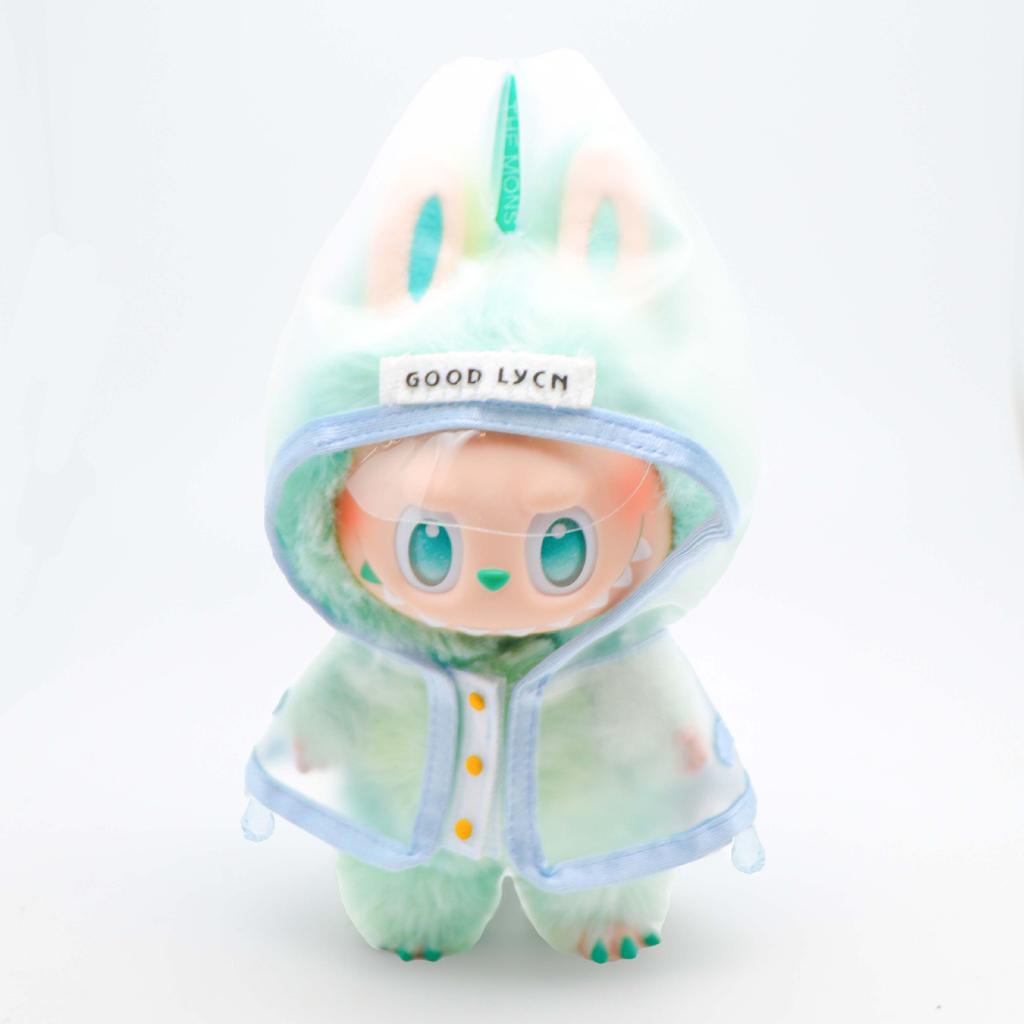 Clothes Only - 15-17cm Lafufu Doll Clothes Dolls Raincoats Waterproof Rain Boots Clothing for Labubu Outfit Match Accessories Toys