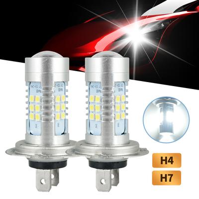 2Pcs H7 Super Bright 42W LED Headlight Fog DRL Bulbs High/Low Beam 6000K White H4 H8 H9 H11 9005 9006 Lamps For Car 12V 6000K
