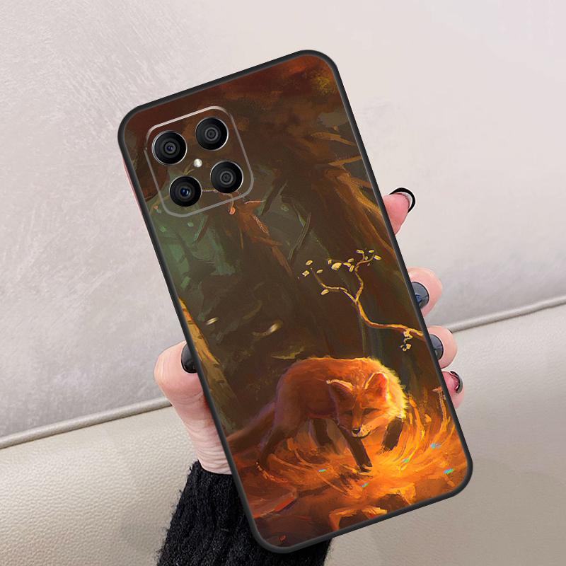 

Anime Fox For Honor Magic 7 Lite 5 6 8 Pro Case For Honor Win RT X9d X9b X9a X9c X8c X8b 200 400 70 90 Honor 200