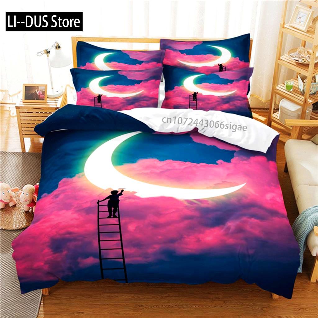 Starry Night Bedding Set Duvet Cover Set 3d Bedding Digital Printing Queen Size Bedding Set Fashion Design