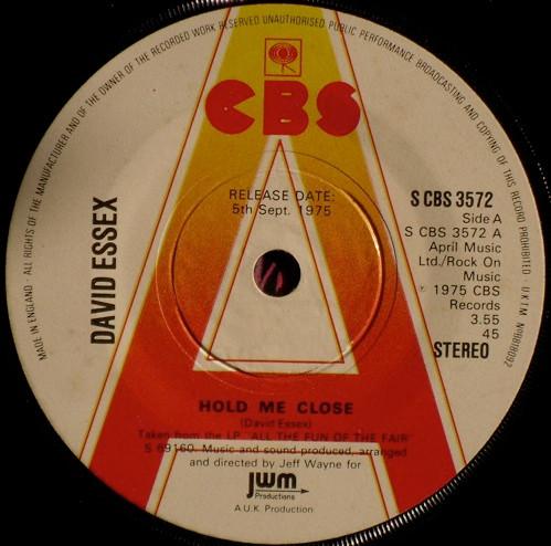 

7inch Record DAVID ESSEX - Hold Me Close PROMO CBS 1975 UK Rock Used