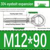Stainless Steel 304 Eyebolt Expansion Nail with Fixing Loop