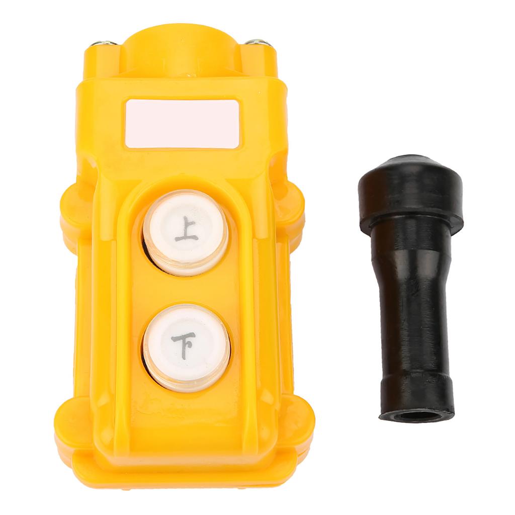 Crane Chain Push Button   Lifting Pendant Against Warehouse for Industrial Warehouse