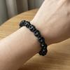 Acrylic Skeleton Beaded Bracelet Bone Stone Elastic Bangle Punk Skull Beaded Bracelet  Teenager
