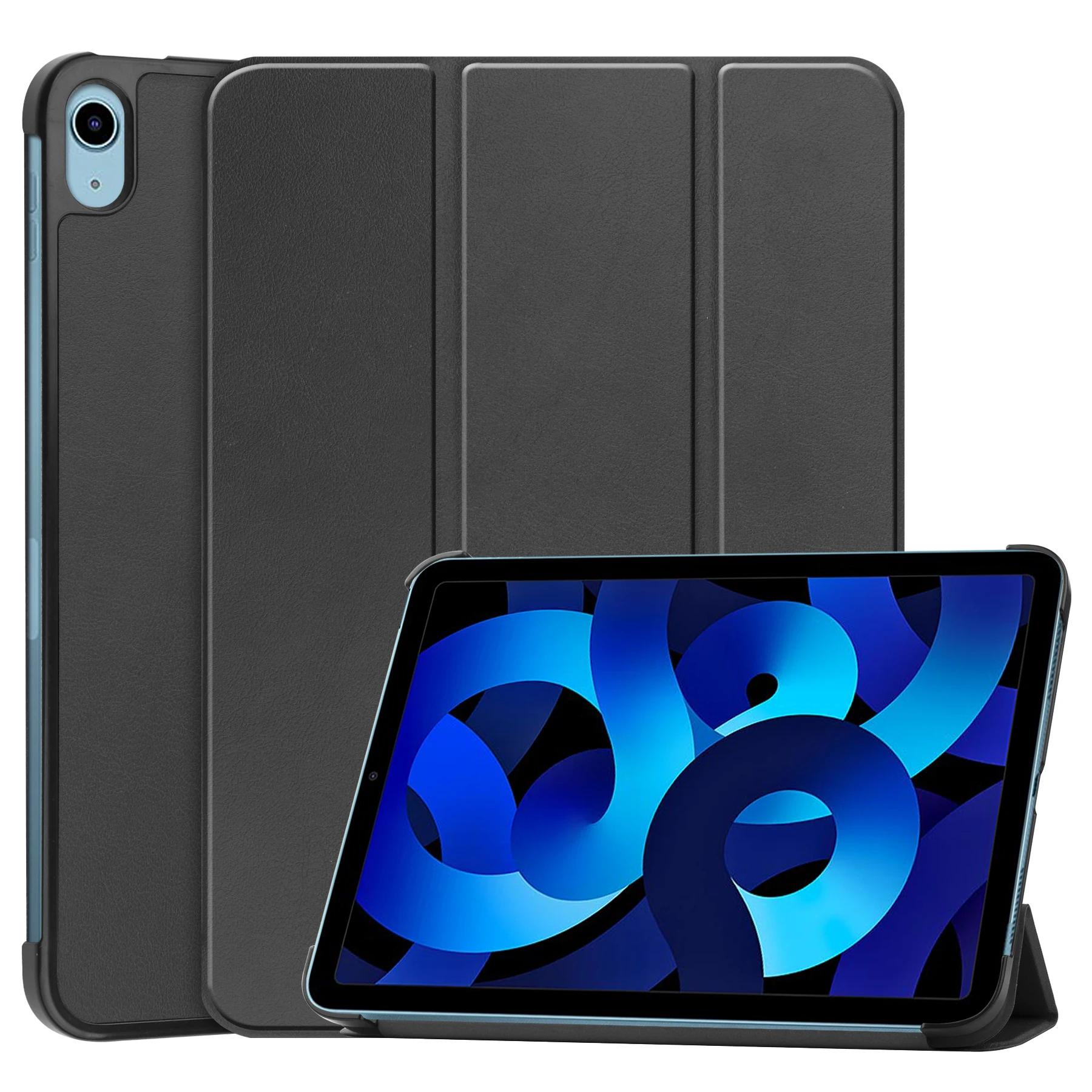 

Чохол для Apple iPad 10th 2022 10.9 дюймів із PU-підставкою, що відкидається, для планшета Apple iPad 10th 2022 10.9 дюймів, Funda For iPad 10th 10.9 чорний