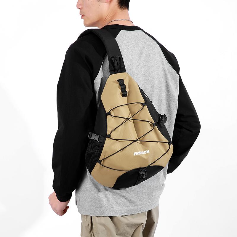 Men's Chest Bag Large Capacity Outdoor Sports Crossbody Bag Shoulder Bag