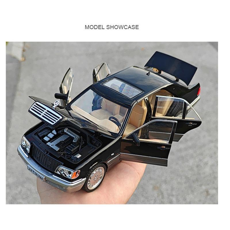 1/24 Mercedes Benz W140 S320 Diecast Classic Car Model Sound & Light Kids Gift