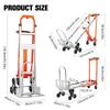 Heavy Duty Aluminum Hand Truck Dolly Cart with Wheel 3 In1 Aluminum Hand Truck with Loop Handle for Warehouse Shopping Airport