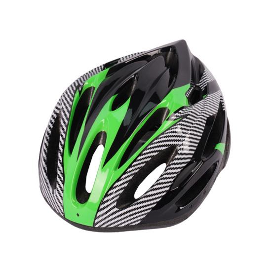 Unisex Streifenmuster Fahrradhelm Outdoor Sport Fahrrad Zubehör