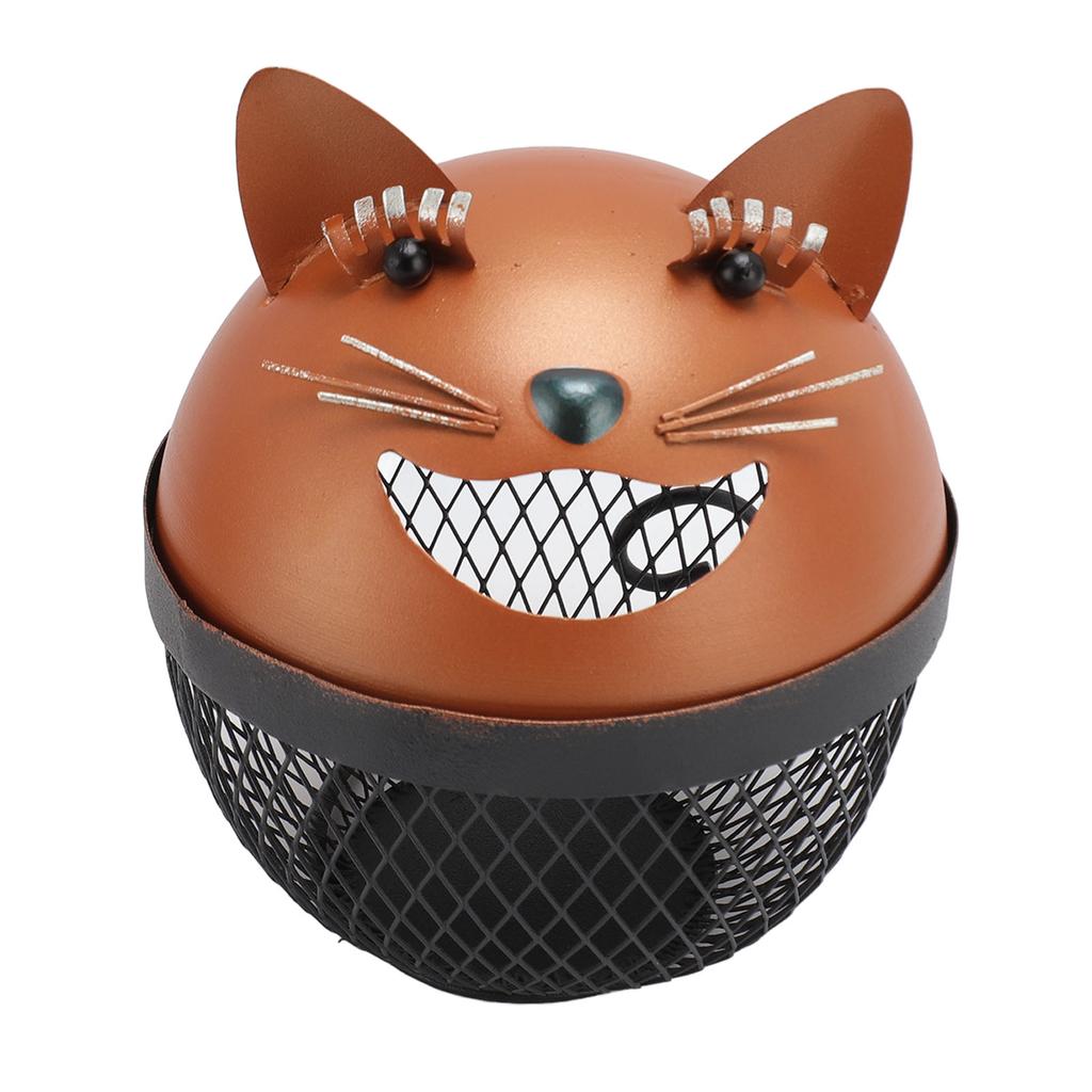 Metal Cat Piggy Bank Innovative Cute Cartoon Fun Cat Shaped Metal Money Box for Kids Present Home