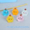 Mini Car Luminous Chicken Ornaments Cartoon Noctilucent Chicken Resin Doll Car Pendant Cute Car Interior Decoration Accessories