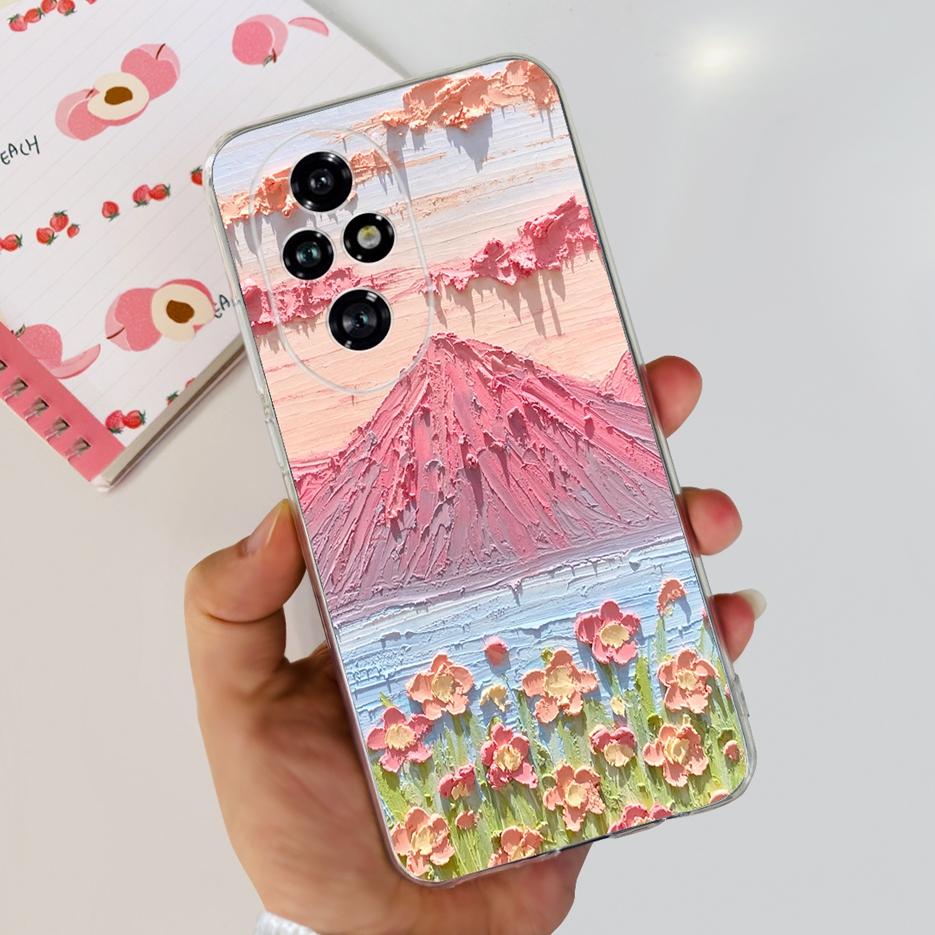 For Honor 200 Pro Case ELP-AN00 New Fashion Painted Cover Clear Silicone Phone Cases For Honor 200 Lite Honor200 Pro Soft Fundas