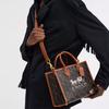 Coach Ace 26 Pferde und Kutsche Druck Tragetasche Einkaufstasche Schulter Crossbody Tasche Beschichtetes Canvas und Kalbsleder Handtasche Mittel Damen Tote CR680-B4TXN