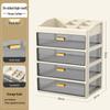 Multi-layer Desktop Organizer: Drawer-Type Storage Box for Office Supplies, Stationery, and Cosmetics