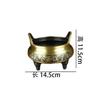 Brass Wealth-Attracting Burner Home Indoor Golden Treasure Incense Holder Metal Copperware Pure Copper Craft Wholesale