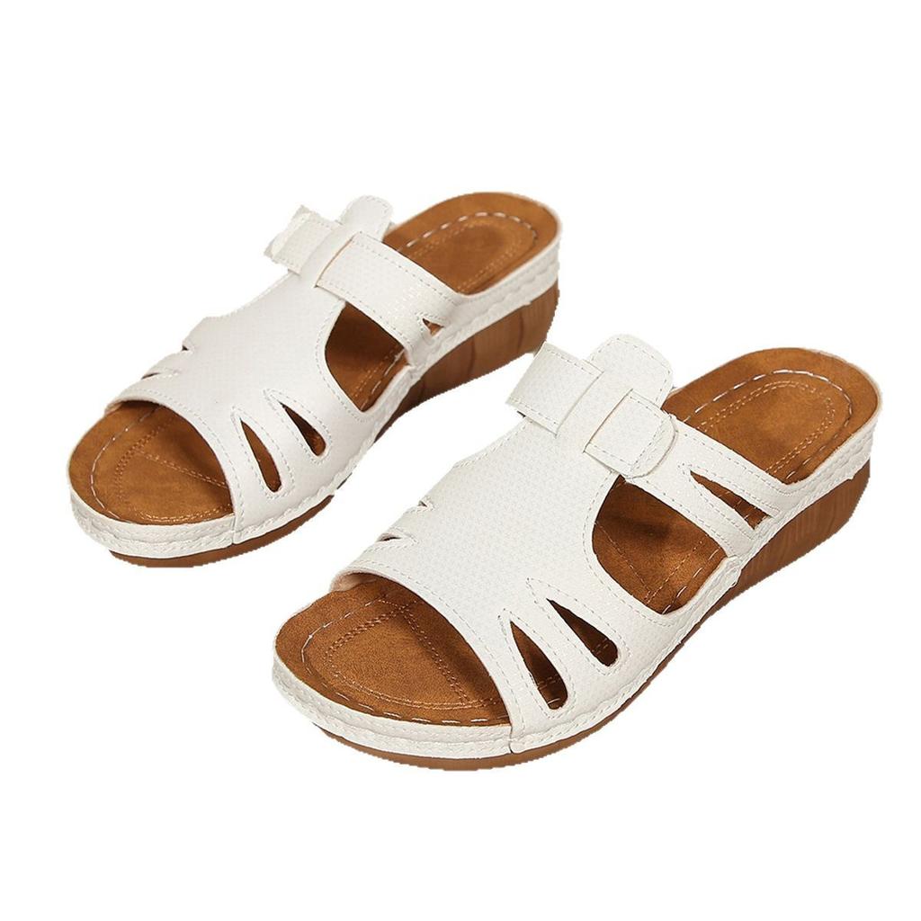 Foreign trade large size sandals women's 2025 summer new Roman Velcro women's shoes slippers size 43 independent station
