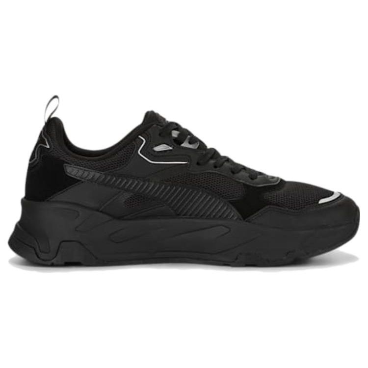 Puma Unisex Trinity Low-Top Lifestyle Sneaker Black Black Silver 389289-03