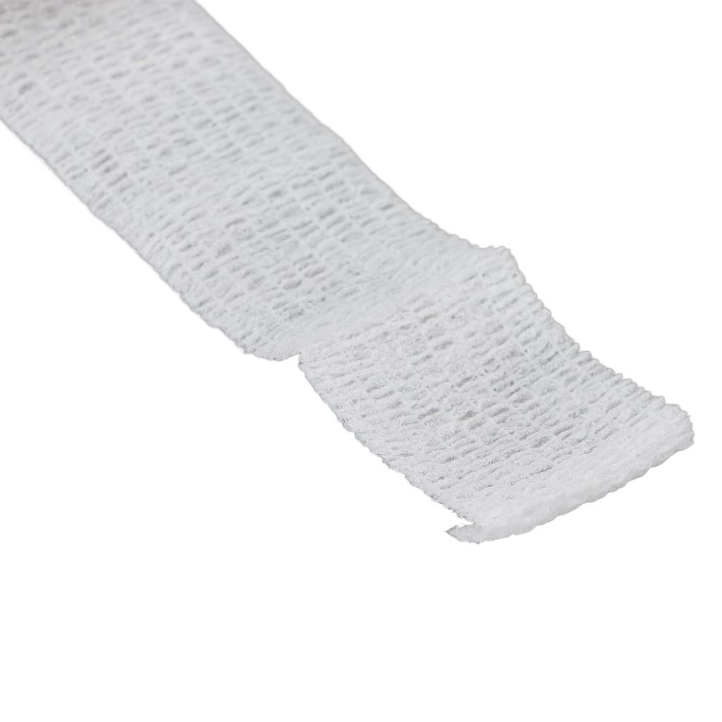 10 rolos de 1 polegada x 2 jardas, fita adesiva autoadesiva respirável, elástica e coesiva para escrita