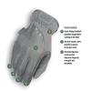 Gants Tactiques - Mechanix Wear - Wolf Grey - Taille L - Cuir Synthétique - Technologie Tactile