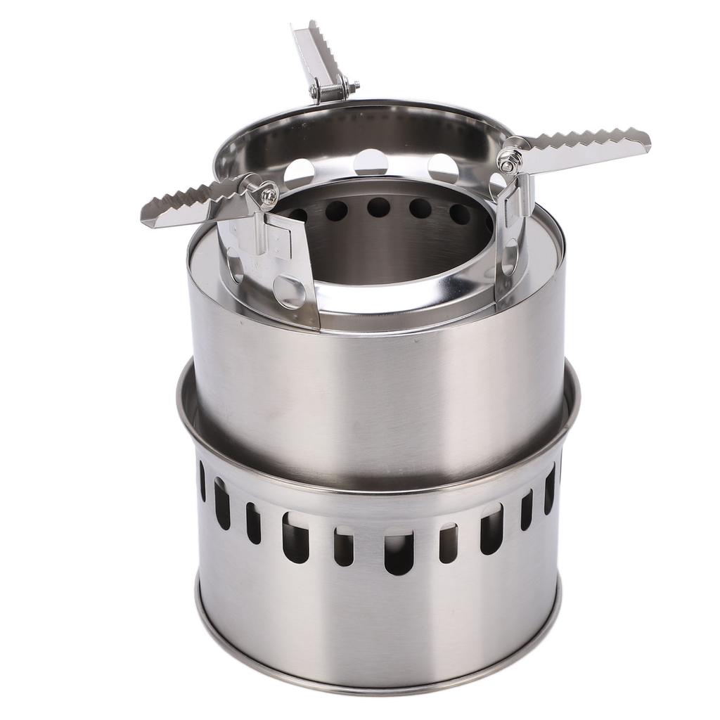Camping Stove Portable Wood Burning Stove for Outdoor Backpacking Hiking Traveling Picnic BBQ Style D