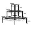 Tiered Metal Balcony Plant Stand