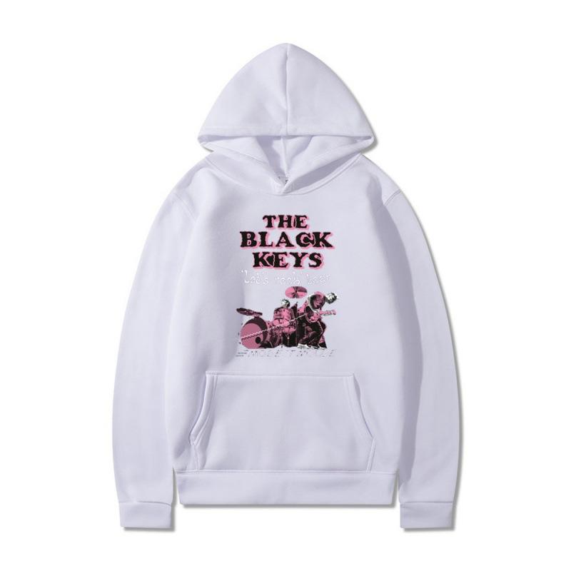 Women s fleece sweater print kangaroo pocket drawstring letter matching abstract print hooded hooded XXXL белый