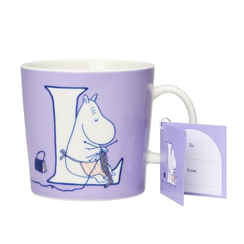 [Officially Imported] Arabia Moomin by ARABIA Mug, 0.4L, Alphabet Collection, "L" Moomin Tableware 1066896