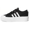 Originals Nizza Platform Lage top Skateschoenen Dames Wit Zwart FV5321