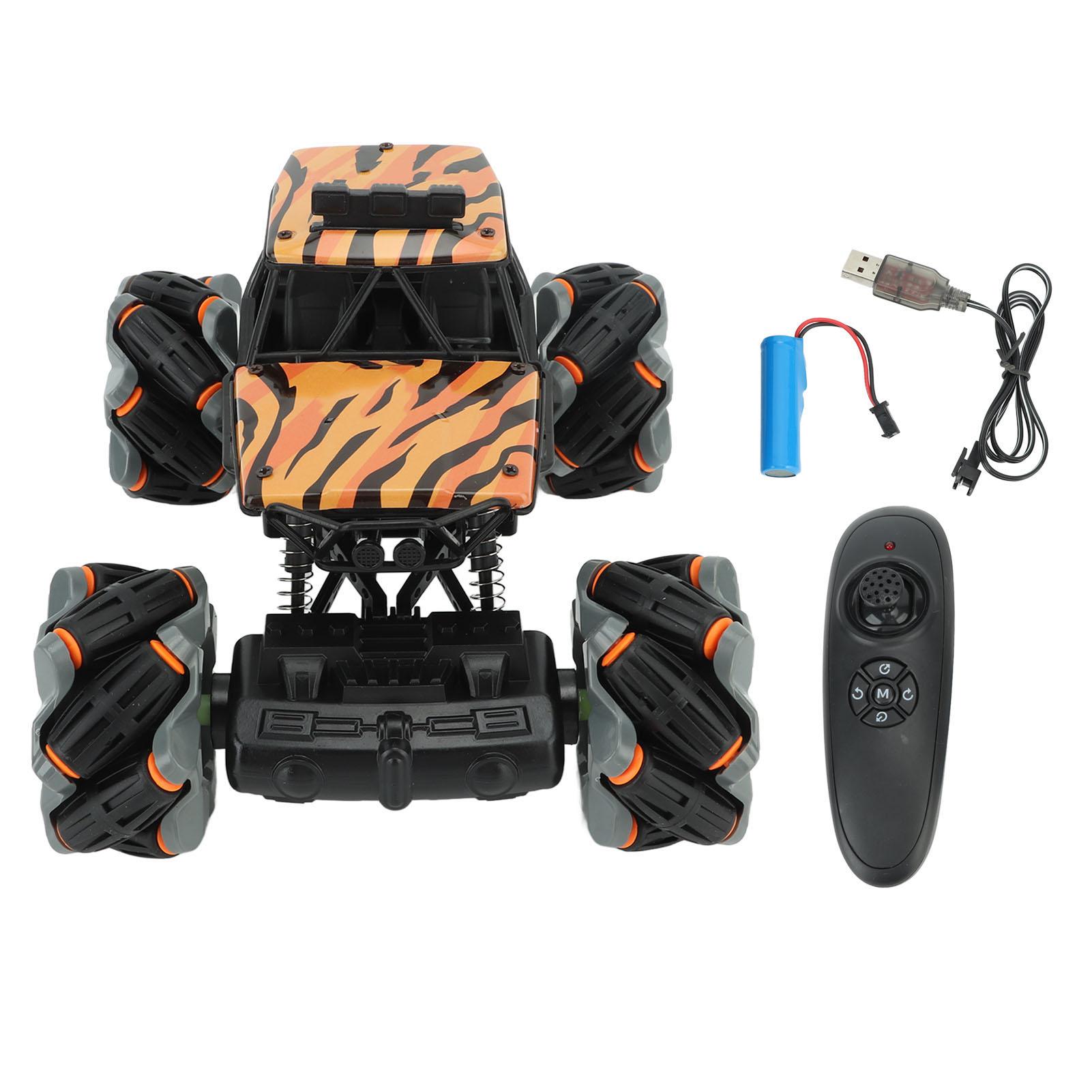 1: 18 RC Stunt Car Shock Absorption Stable Grip Anti Interference 360 degrees  Rotation RC Stunt Vehicle Orange