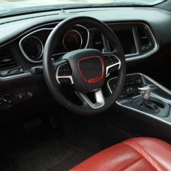 Steering Wheel Trim for Dodge Challenger Charger/Durang/Jeep Grand Cherokee SRT8