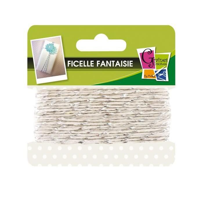 White-silver Twine - 10 M