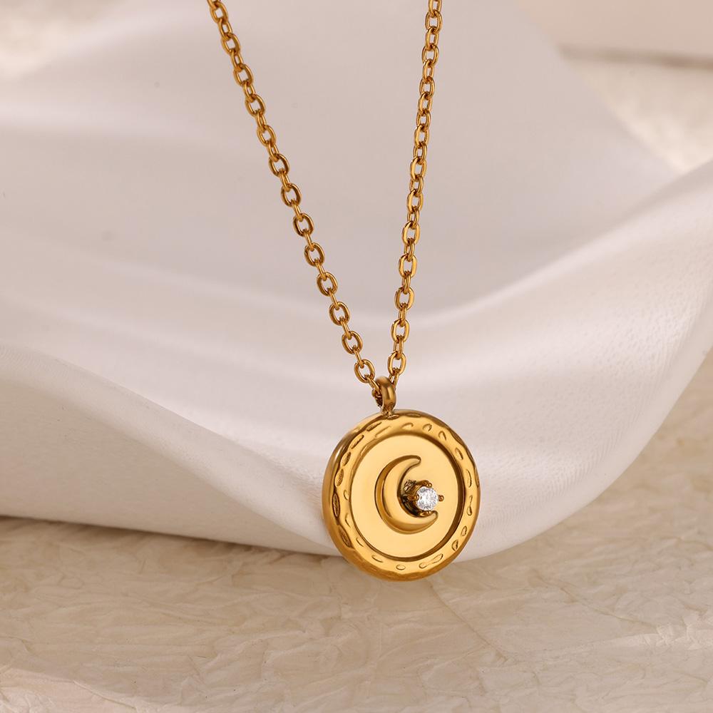 

Панк Золотий Колір Серце Підвіска Намисто для Жінок Нержавіюча Сталь OT Застібка Намистина Ланцюжок на Шию Чокер Y2K Ювелірні Аксесуари 45cm