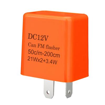 Weasch Einstellbares Elektronisches Blinkrelais, 12VDC 2-polig, LED Elektronisches Blinkrelais