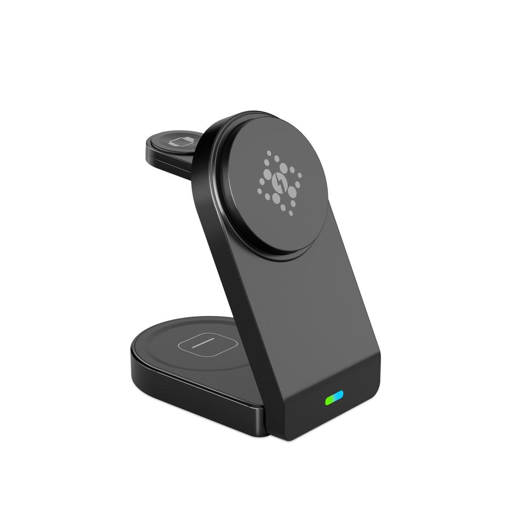 15W Qi2 Folding 3-in-1 Magnetic Wireless Charger Stand