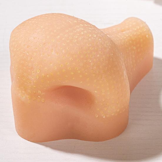 Stress Relief Nose Blackheads Removal Toy with Tweezers Bag Realistic Nose Acne Simulator Pimple