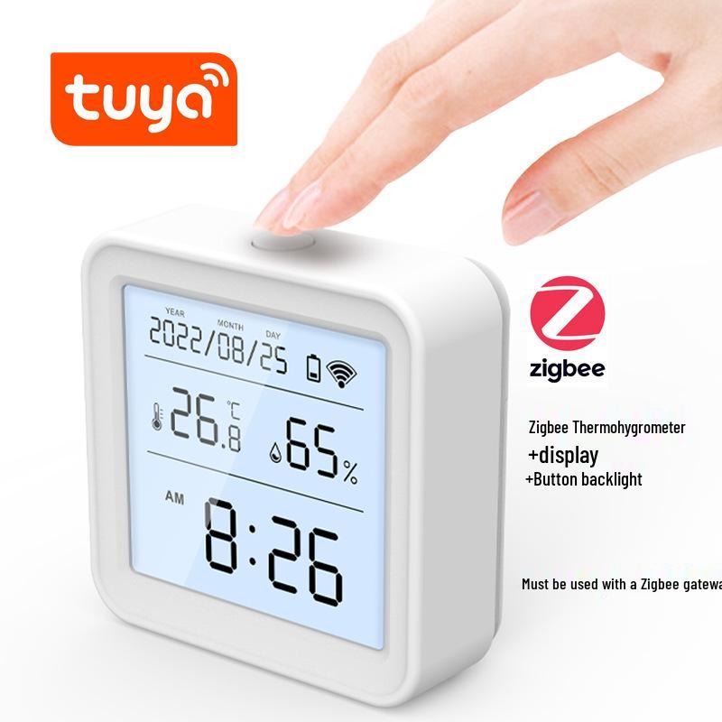 

Детектор температуры и влажности Tuya WiFi: Умный комнатный Zigbee термогигрометр.