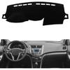 Fit for Hyundai Accent 2012-2017,Dashboard Cover,Black Dash Board Cover,Non-Slip Interior Dash Covers,Car Accessories