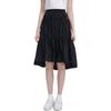 Fila Heritage Series Fashion Solid Color Loose High Waist Straight Woven Casual Skirt Women Skirts Black F11W328306F-BK