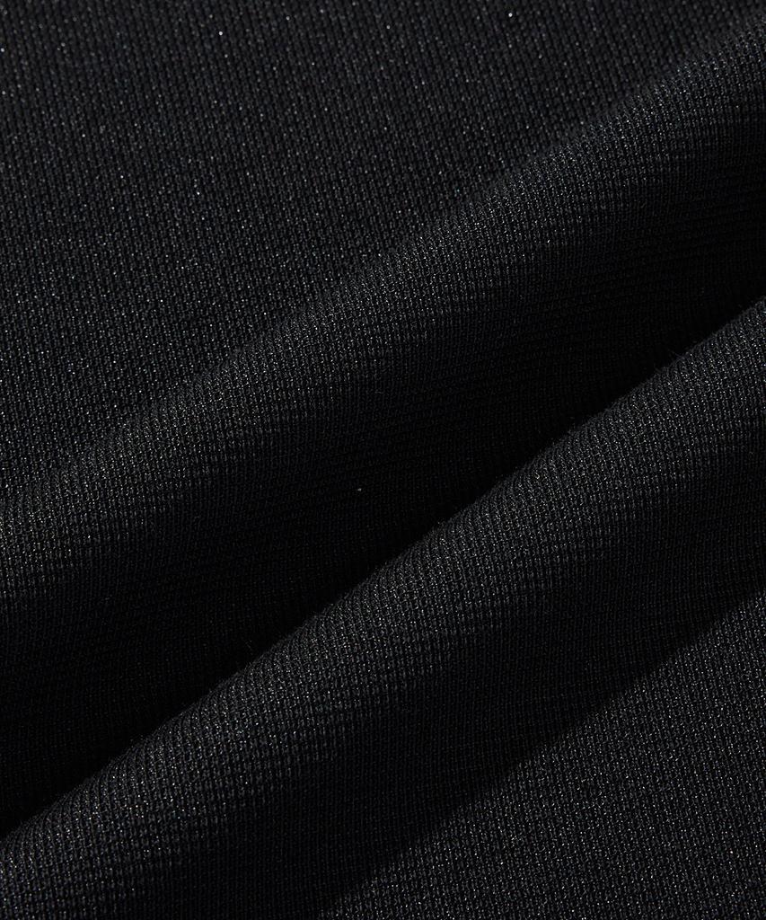 Stico Diems Ripple Knit Round T-Shirt Black (Classic Fit)_Dtswz05Csb