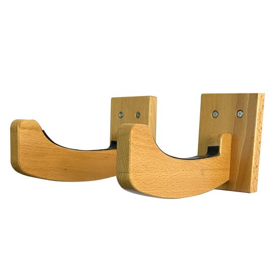 2Pcs Surfboard Wall Hanger Scratch-proof Easy Installation Surfboard Display Rack Beech Snowboard Rack Organizer