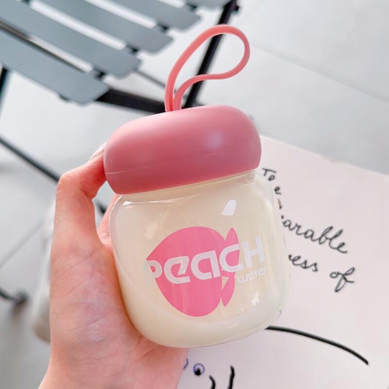 FUGUANG Cute Cartoon Portable Glass Water Bottle
