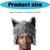 Plush Wolf Ear Hat for Halloween Party Winter Earflaps Hat Windproof Coldproof Unisex Headwear For Adult Teens Cosplay