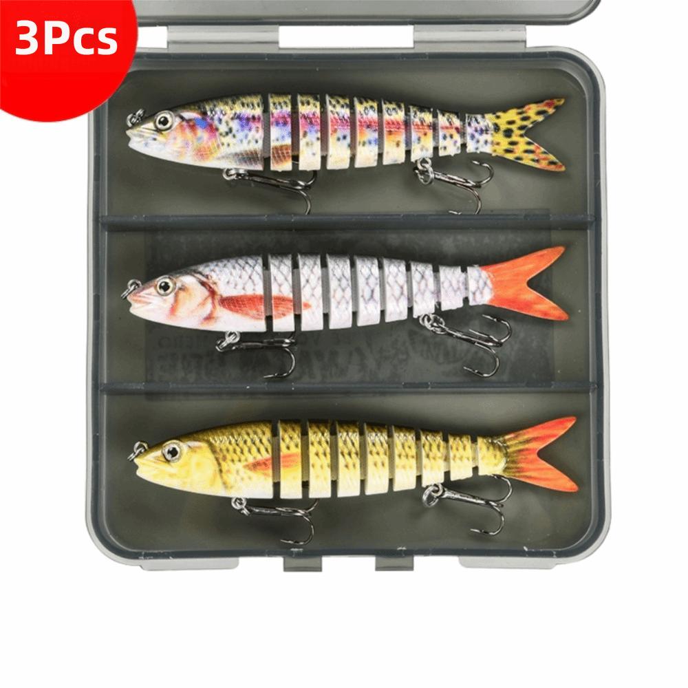 8 Segments 10cm Sinking Wobblers Vibrating Jointed Crankbait Prmeium Hard Vibrating Lures  Trolling