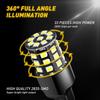 LED 7440 7443 Blinking Reverse Backup Light Bulb 6000K For Honda BMW Ford Dodge
