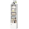 6-Tier 156 cm Tall Bookcase - White