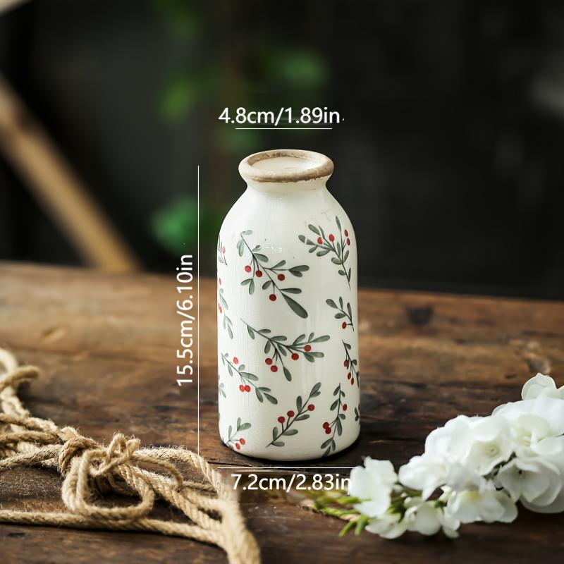 Retro Pastoral Ceramic Vase Home Furnished Ice Cracked Flower Pot Decorative Dry Flower Hydroponic Flower Arrangement Device