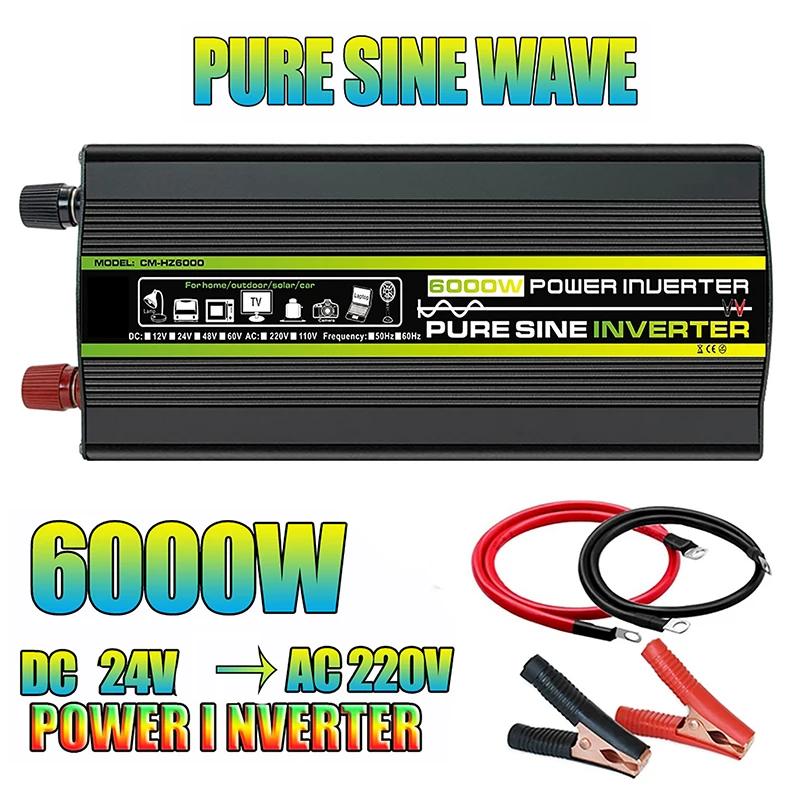 24V To 220V 50Hz Pure Sine Wave Power Inverter Solar System/Panel/Home/Outdoor/RV/Camping Voltage Converter Car Inverters-Type 1